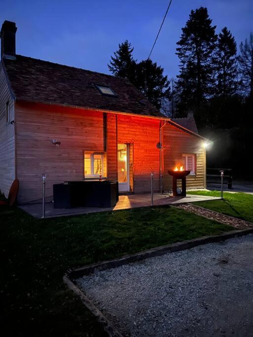 Cottage Cocooning Romantique Avec Jaccuzzi Prive Ancinnes Buitenkant foto